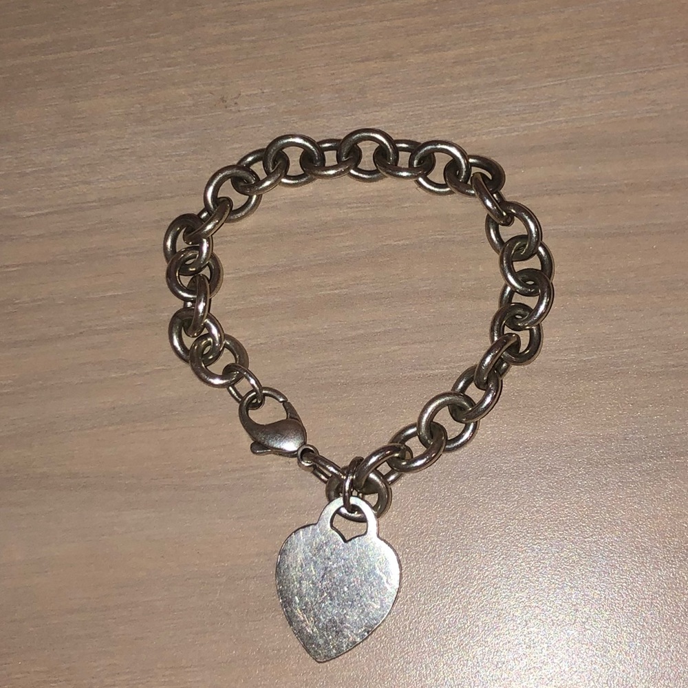 Tiffany & Co. Jewelry Vintage Tiffany & Co. 925 Heart Bracelet